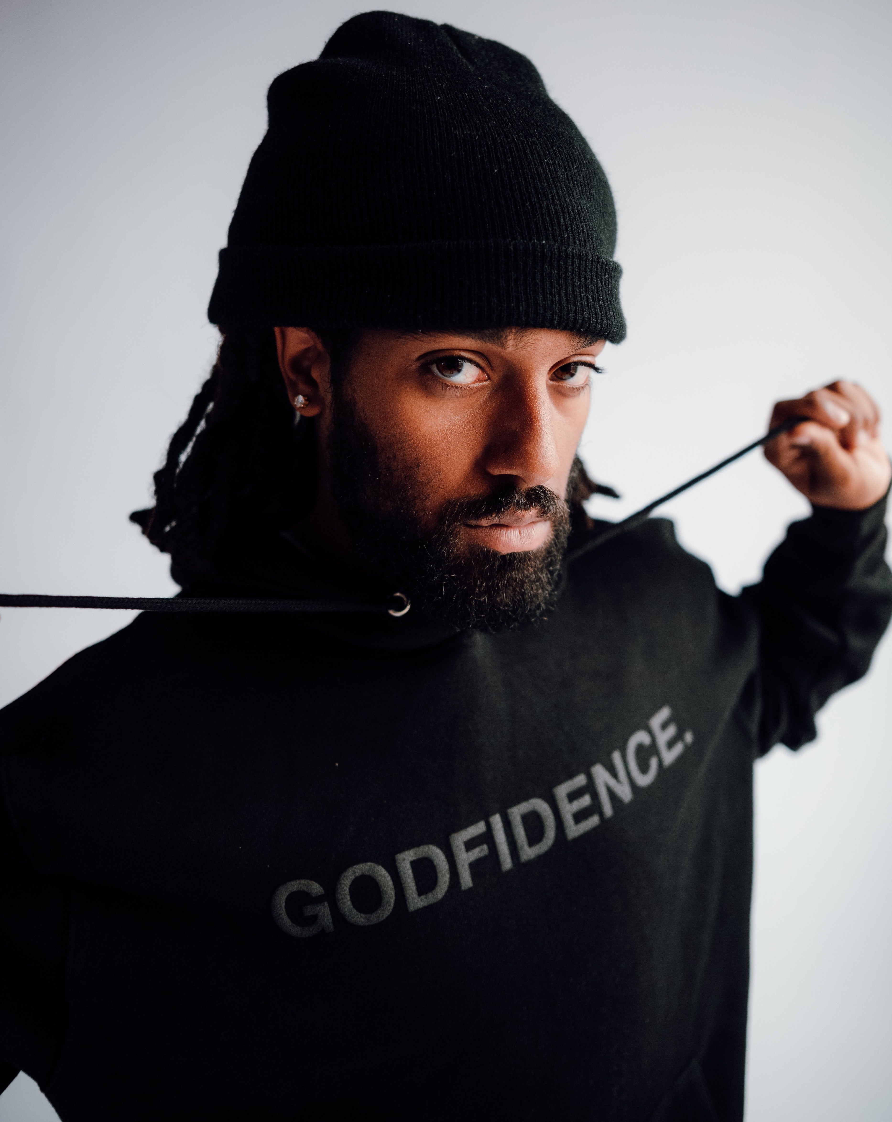 Godfidence 2.0 Black Hoodie – Thee Resurrection